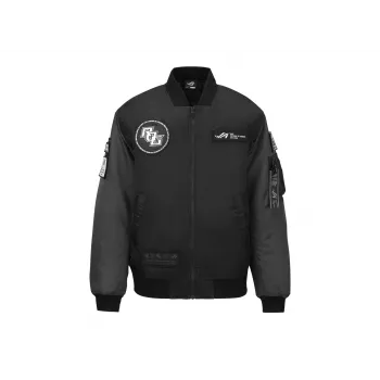 Bomber Jacket ASUS ROG Cosmic Bomber Vyrams Tiesus Siluetas Ilgos Rankovės