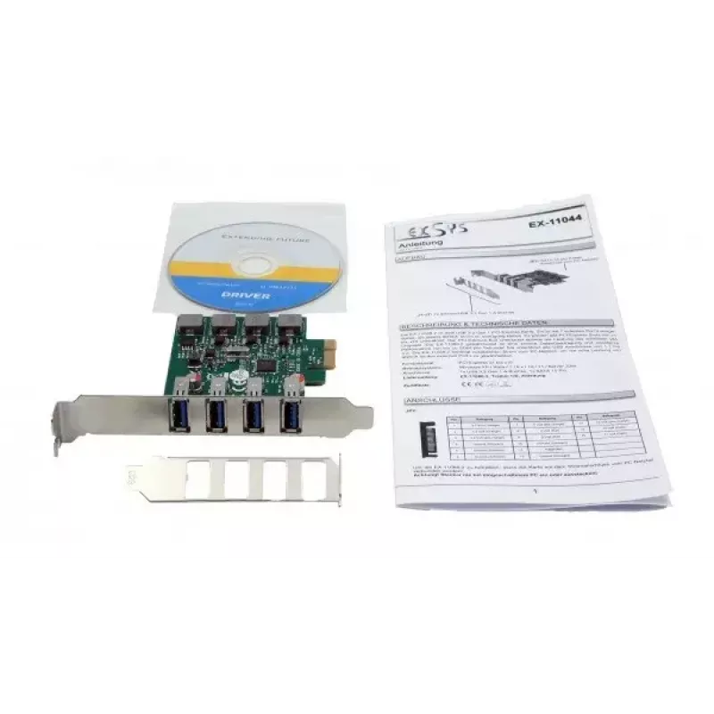 Vidinis USB 3.2 Gen 1 adapteris EXSYS EX-11044 PCIe VIA VL805