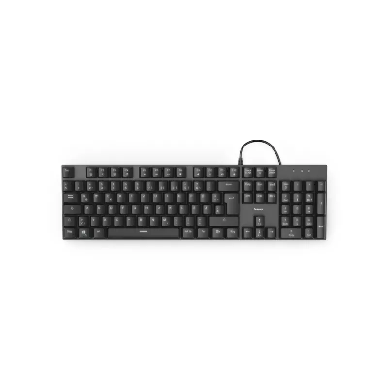 Hama MKC-650 klaviatūra, skirta biurui, USB, QWERTZ, vokiška, antracito, juoda