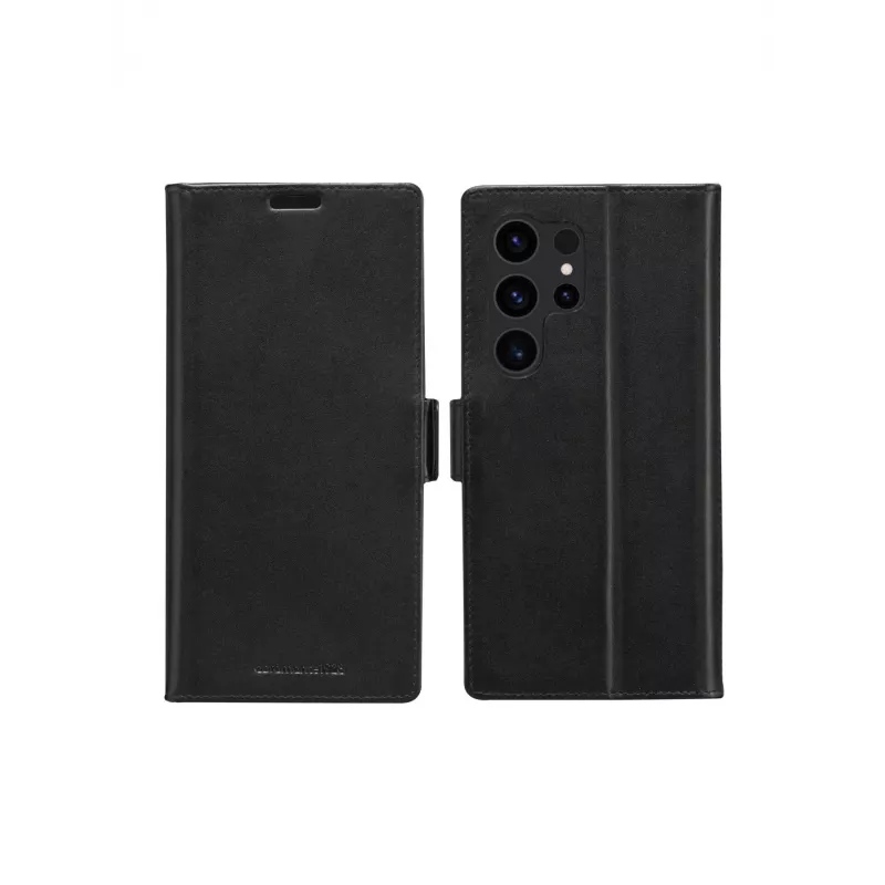 Piniginės tipo dėklas dbramante1928 Galaxy S24 Ultra juodas 3 kortelių kišenės