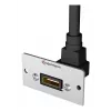 HDMI lizdas Kindermann 90° pilkas juodas