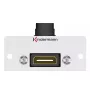 HDMI lizdas Kindermann 90° pilkas juodas