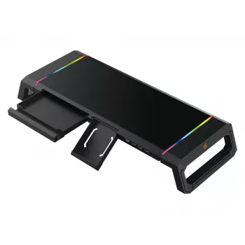 Conceptronic THORNE ERGO žaidimų monitoriaus stovas, laisvai statomas, 10 kg, juodas