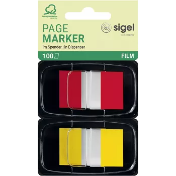 Bookmark Sigel HN496 Flexible Red Geltona 100 vnt.