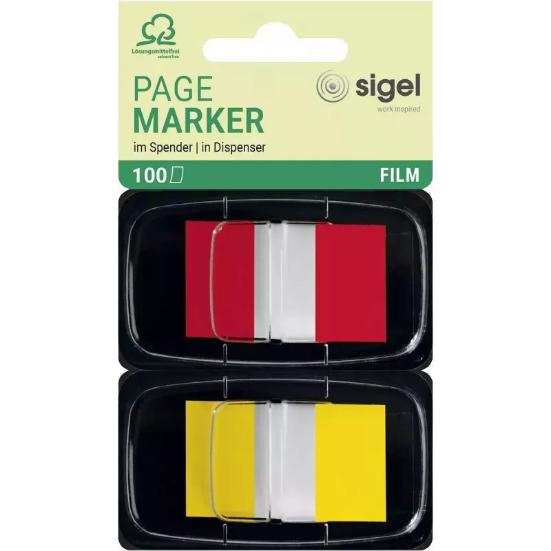 Bookmark Sigel HN496 Flexible Red Geltona 100 vnt.