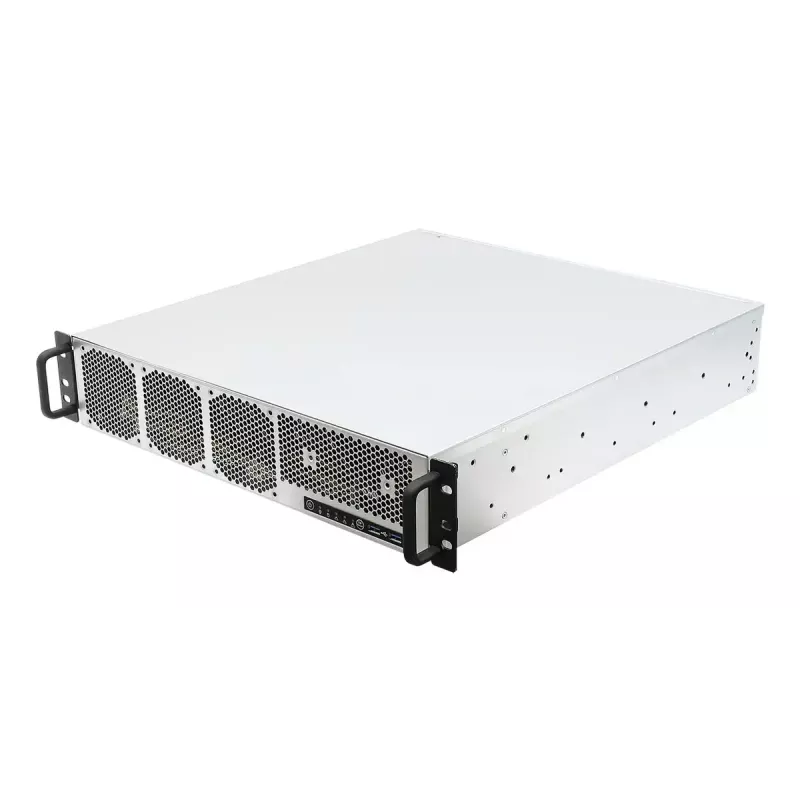 Serverio plikasis korpusas ASRock 2U1G-B650, 2U stovo korpusas, AMD B650 mikroschemų rinkinys, LGA 1718, 2× 2,5 colio nišos, 1000 W maitinimo blokas, DDR5, Aspeed AST2600, 5× USB-A, Gigabit Ethernet
