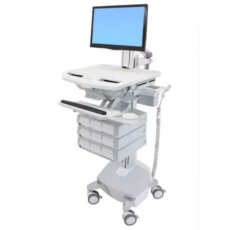 Daugialypis vežimėlis Ergotron StyleView aliuminis pilkas baltas