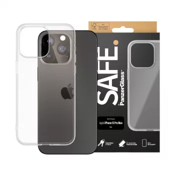 PanzerGlass SAFE. by ® TPU dėklas permatomas iPhone 15 Pro Max