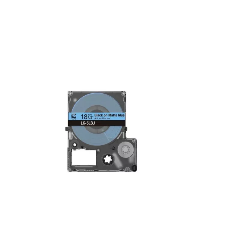 Etikečių juostelė Epson LK-5LBJ juoda mėlyna terminio perkėlimo 1,8 cm