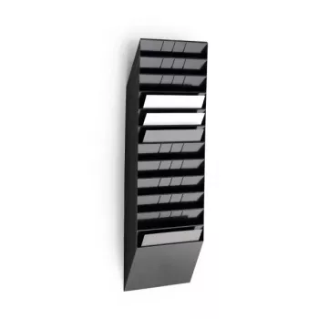 Literatūrinis stendas Durable FLEXIBOXX 12 lentynų juodas