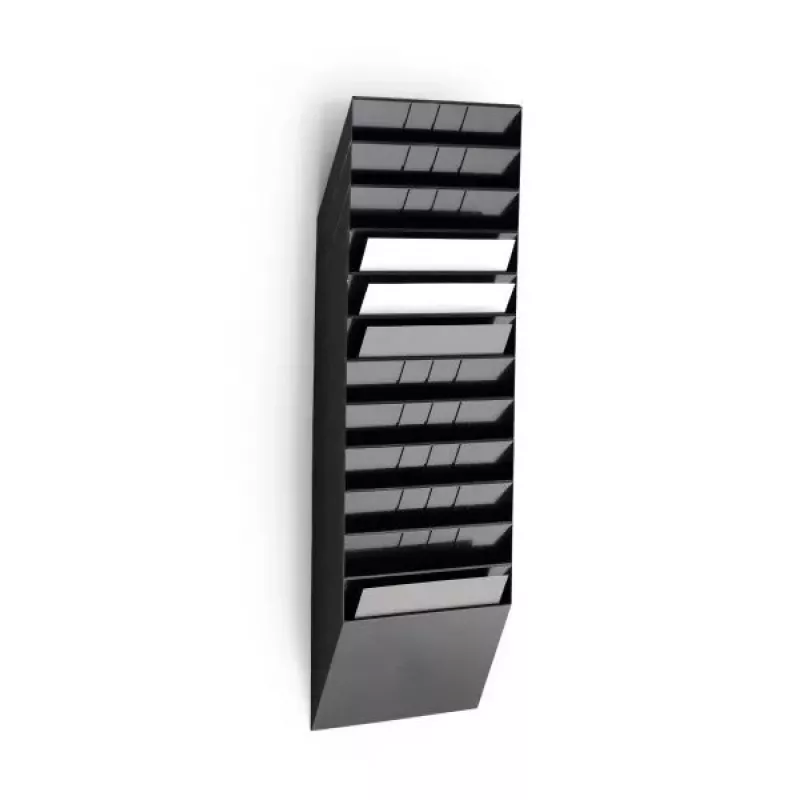 Literatūrinis stendas Durable FLEXIBOXX 12 lentynų juodas