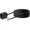 Tinklo kabelis Schwaiger 10m RJ-11 - RJ-11 Juoda
