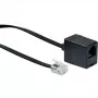 Tinklo kabelis Schwaiger 10m RJ-11 - RJ-11 Juoda