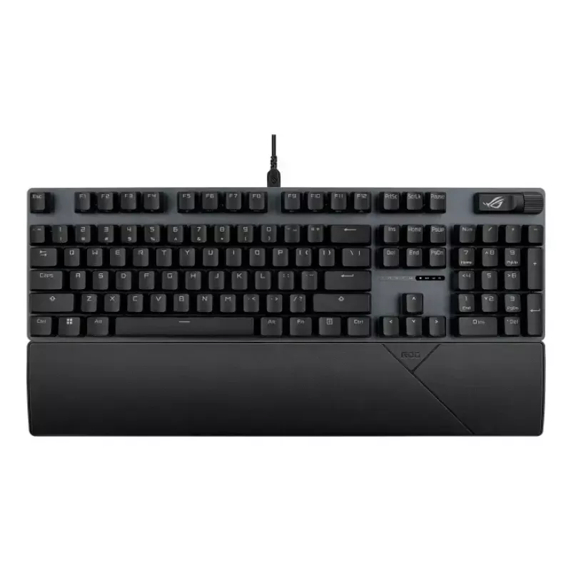 Mechaninė žaidimų klaviatūra ASUS ROG Strix Scope II X — Pilno dydžio, USB, RGB, šveicariška klaviatūros išdėstymas, juoda