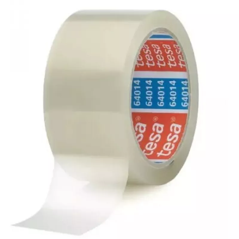 TESA 64014 Skaidri Polietileno Juosta 66m 50mm Ryšiavimui Tvirtinimui