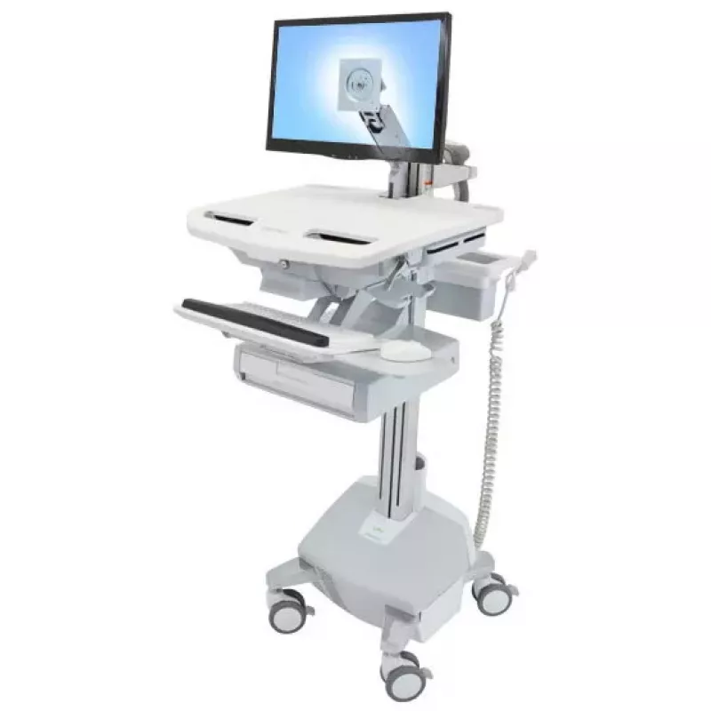 Multimedijos vežimėlis Ergotron StyleView aliuminio pilkas baltas