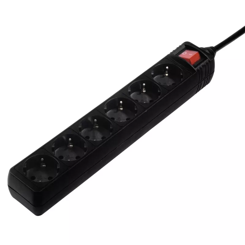 Hama 137266 maitinimo ilgintuvas 6 kintamosios srovės lizdai (-ų) Vidinis Juoda