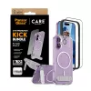 Apsauginis dėklas PanzerGlass CARE Feature Kick 3w1, skirtas iPhone 17, su integruotu ekrano stiklu ir kameros objektyvo apsauga