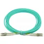 BlueOptics AJ833A 0,5 m LC OM3 Aqua šviesolaidinis kabelis