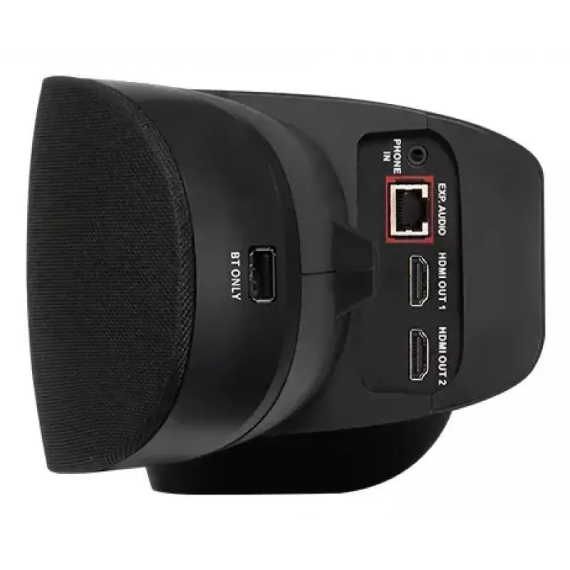 AVerMedia VB370A 8 MP 4K USB kamera — Exmor CMOS, 3840×2160 @30 k./s, 92° matymo laukas, 4x skaitmeninis priartinimas, plačiakampė, juoda, stovo tvirtinimas