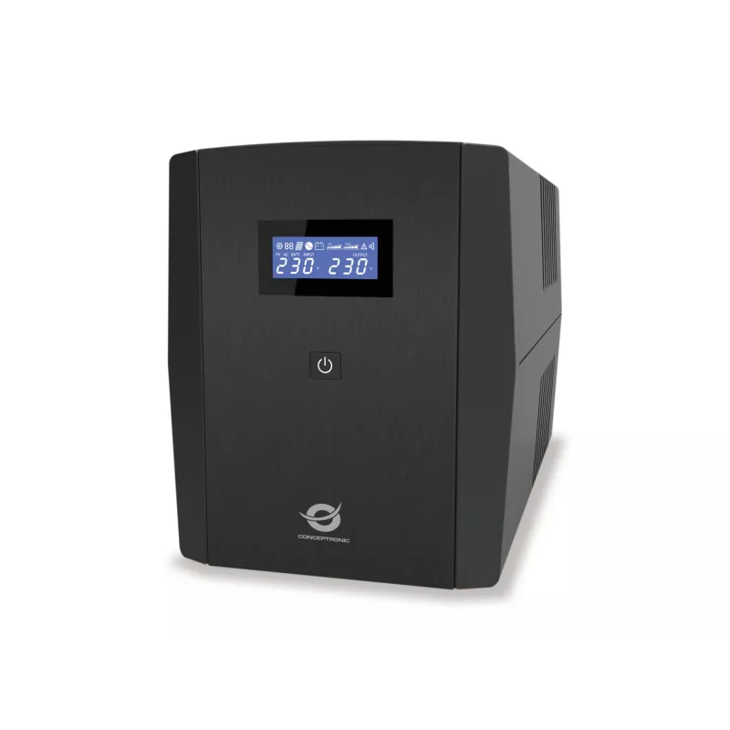 Conceptronic ZEUS 2200VA 1320W UPS, IEC + schuko lizdas, Line-Interactive, 2.2 kVA, 1320 W, 220 V, 240 V, 220 V