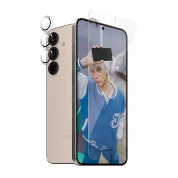 PanzerGlass 2-in-1 apsaugos rinkinys Samsung Galaxy S25+ atsparus įbrėžimams ir smūgiams