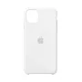 Silikoninis dėklas Apple iPhone 11 Pro Max — silikoninis, baltas, tinka 6,5 colio