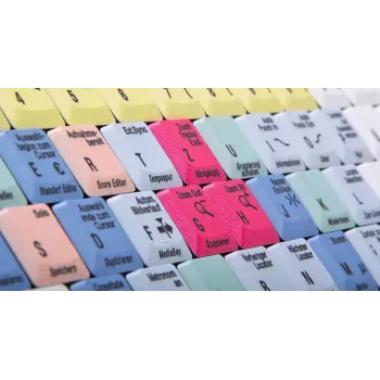 Klaviatūra Logickeyboard LKB-CBASE-AJPU-DE Office USB QWERTZ German Multicolour
