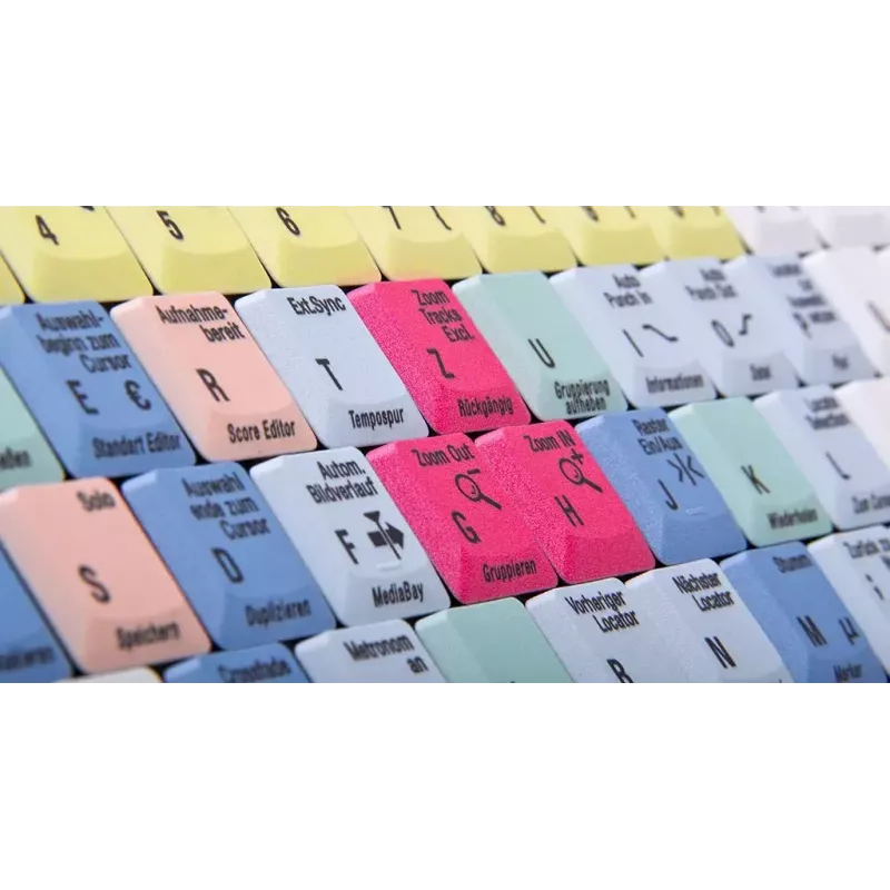 Klaviatūra Logickeyboard LKB-CBASE-AJPU-DE Office USB QWERTZ German Multicolour