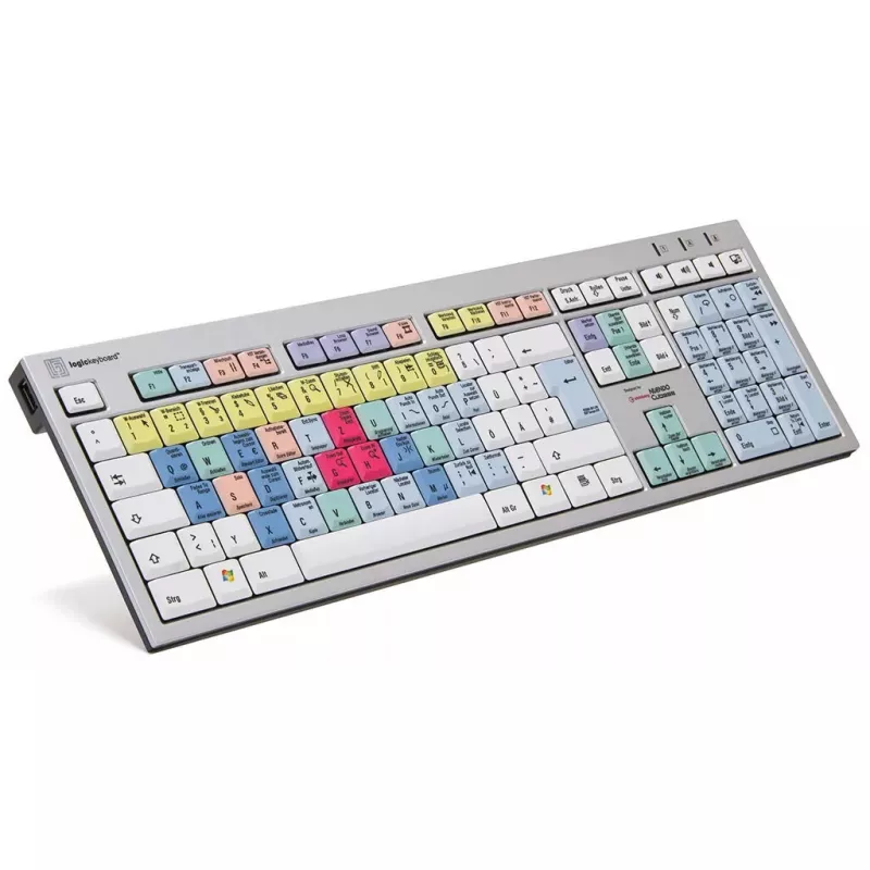 Klaviatūra Logickeyboard LKB-CBASE-AJPU-DE Office USB QWERTZ German Multicolour