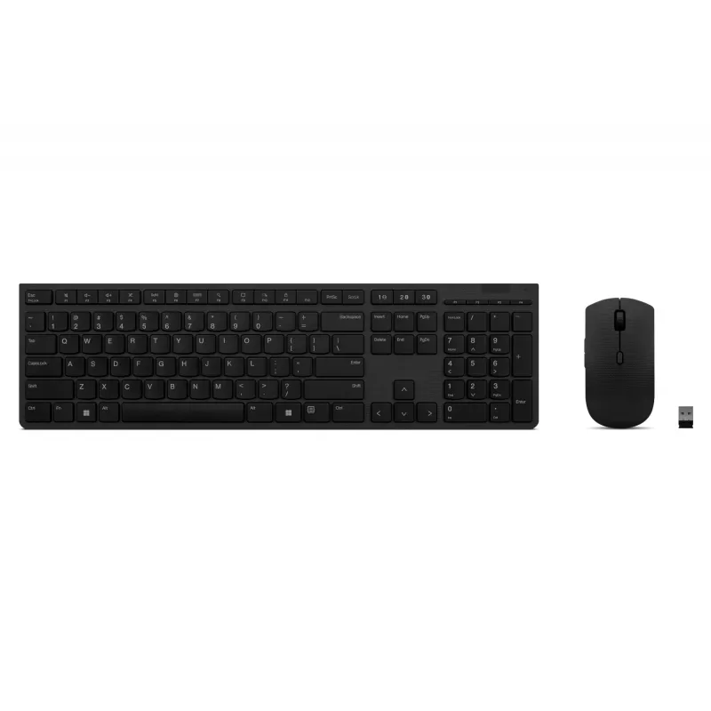 Lenovo 4X31K03931 klaviatūra Pelė įtraukta RF belaidė + Bluetooth US English juoda