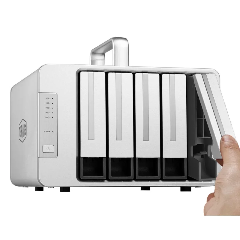 TerraMaster D5 Thunderbolt 3 disko masyvas 0 TB Stalinis Pilka
