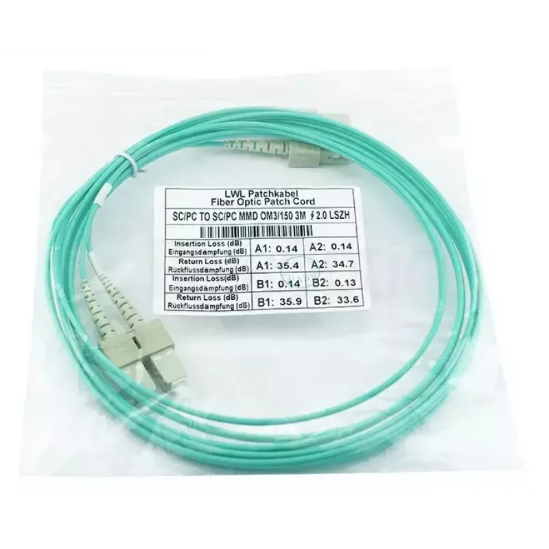 BlueOptics SFP3232EU0.5MK InfiniBand šviesolaidinis kabelis 0,5 m 2x SC Aqua
