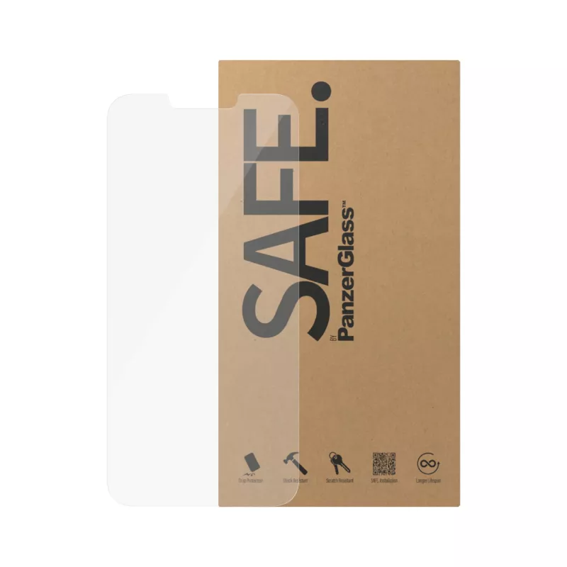 Ekrano apsauga PanzerGlass SAFE. by ® Apple iPhone 14 Plus 13 Pro Max Ultra-Wide Fit atspari įbrėžimams ir smūgiams