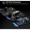 „Conceptronic“ 6 prievadų 200 W GaN USB PD įkroviklis su USB-C laidu, 4x USB-C, 2x USB-A, QC 3.0, PD 3.1, PPS