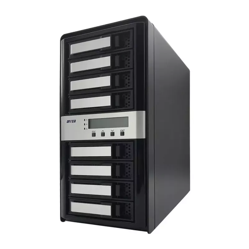 Bokštinis NAS Areca ARC-8050T3U-8 Storage Server ROC 2 GB DDR3 Juoda