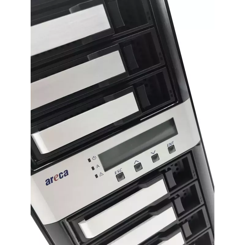 Bokštinis NAS Areca ARC-8050T3U-8 Storage Server ROC 2 GB DDR3 Juoda