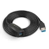 Techly SuperSpeed USB3.0 aktyvus ilginamasis laidas 5 m juodas ICUR3050