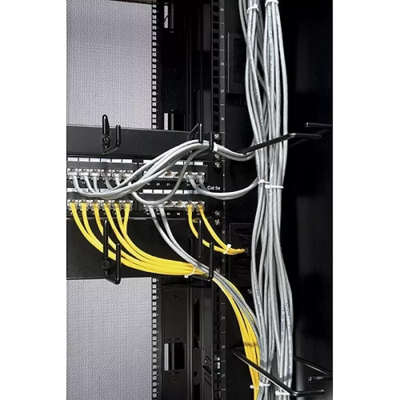 APC NetShelter kabelių tvarkymas, vertikalus kabelių tvarkytuvas, žiedai, skirti NetShelter 750 ir 800 mm pločio korpusams, 8 vnt. rinkinys, 76 x 19 x 203 mm