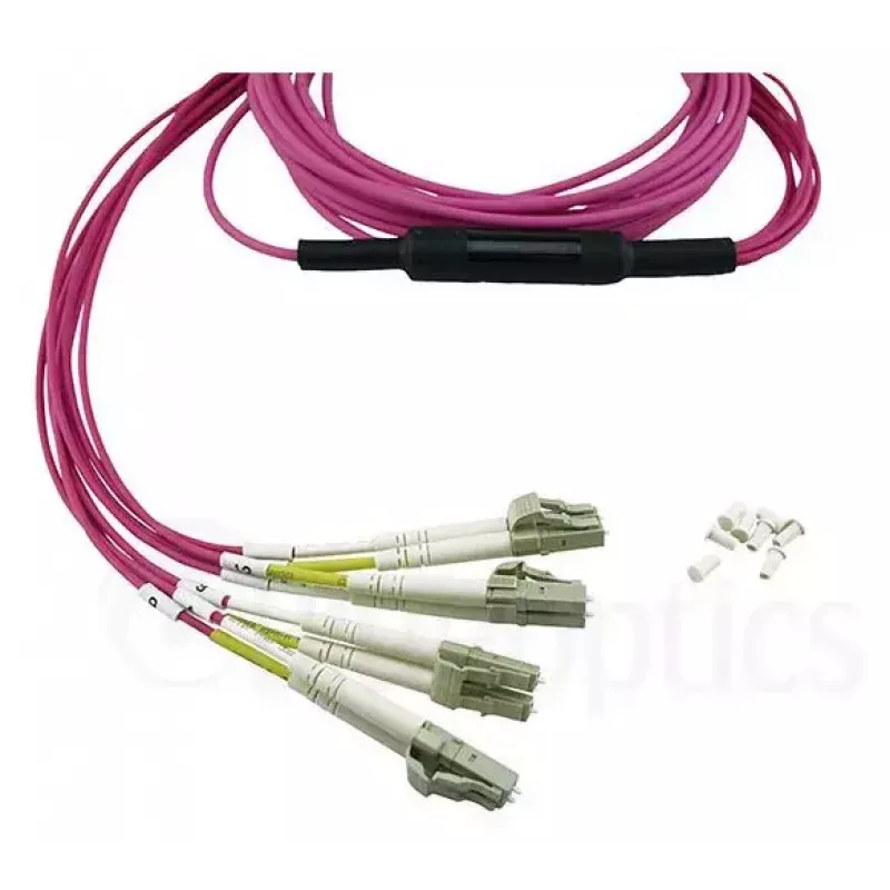 BlueOptics CBL-MPO12-4LC-OM4-5M-BO InfiniBand šviesolaidinis kabelis 4x LC MPO 5m