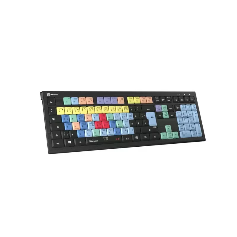 Klaviatūra Logickeyboard LKB-CBASE-A2PC-DE universali USB QWERTZ vokiečių juoda