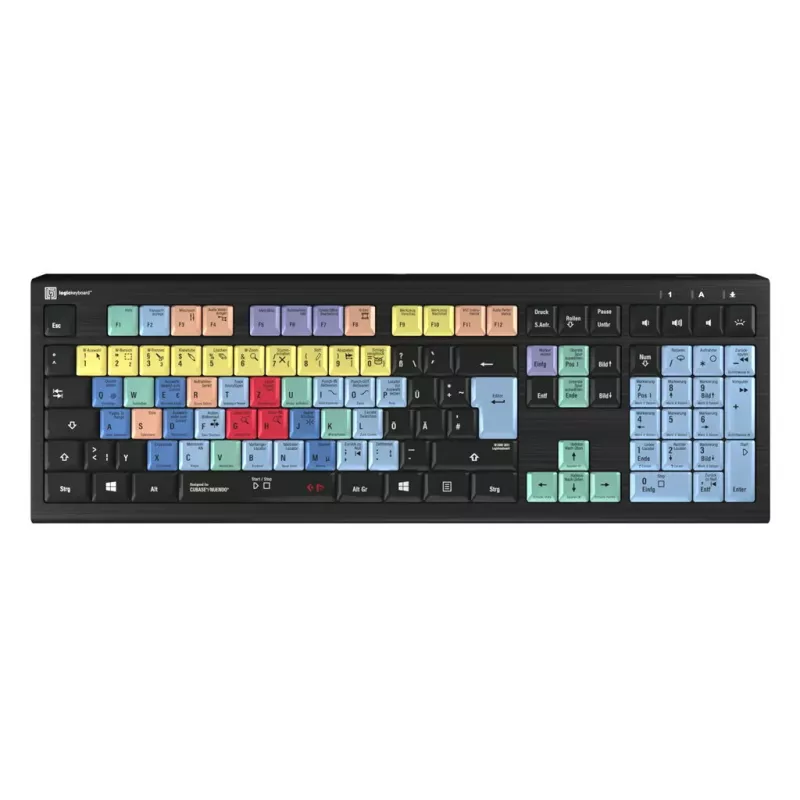 Klaviatūra Logickeyboard LKB-CBASE-A2PC-DE universali USB QWERTZ vokiečių juoda