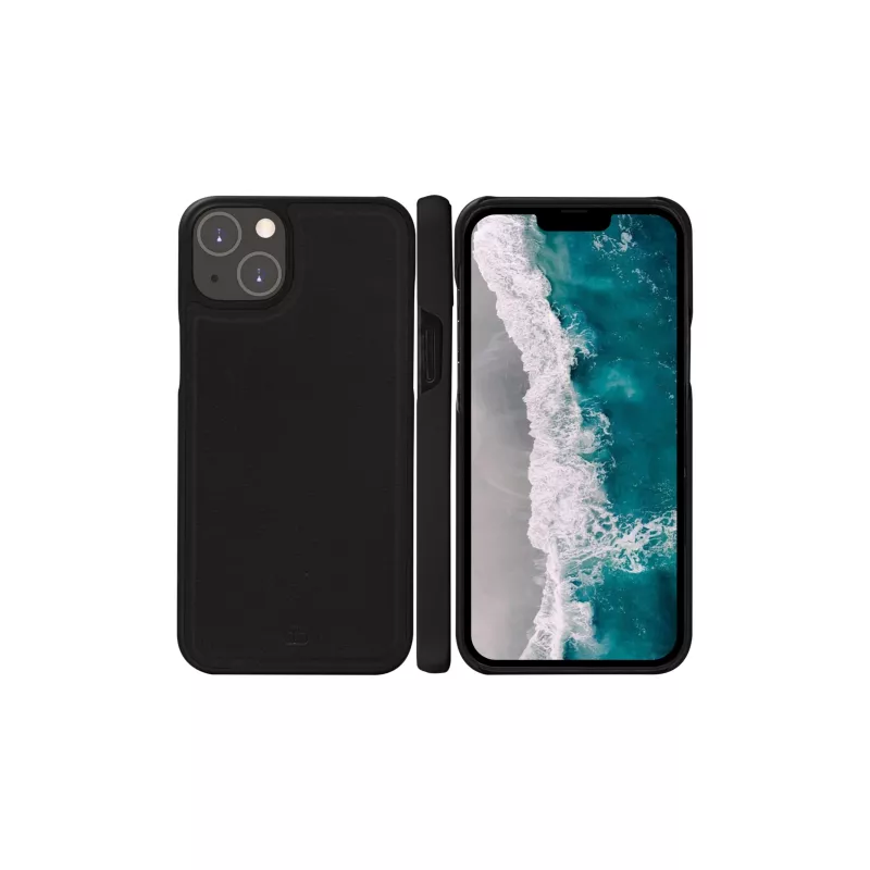 dbramante1928 Stockholm aplanko tipo dėklas „iPhone 14 Plus“ (6,7 col., juodas) su 3 kortelių kišenėlėmis
