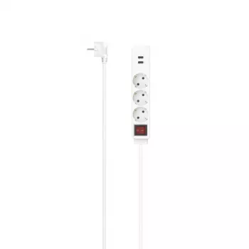 Hama 00223181 maitinimo ilgintuvas 1,4 m 3 kintamosios srovės lizdai (-ų) Patalpose Baltas