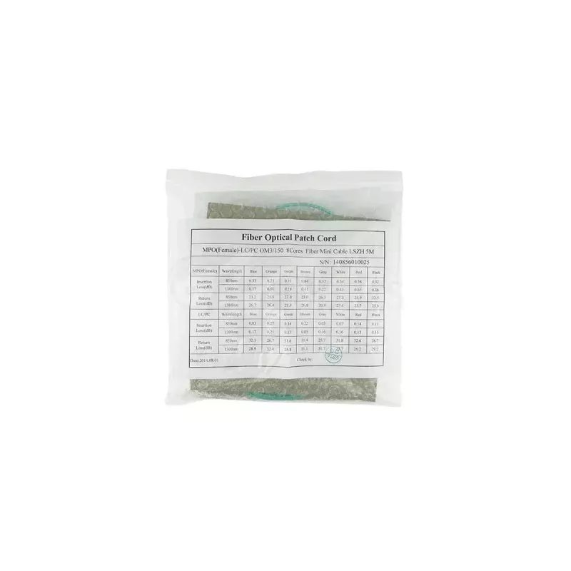 Šviesolaidinis kabelis BlueOptics CBL-MPO12-4LC-OM3-1M-BO MPO 4x LC/LC 1m