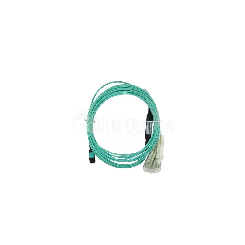 Šviesolaidinis kabelis BlueOptics CBL-MPO12-4LC-OM3-1M-BO MPO 4x LC/LC 1m