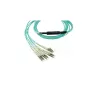 Šviesolaidinis kabelis BlueOptics CBL-MPO12-4LC-OM3-1M-BO MPO 4x LC/LC 1m