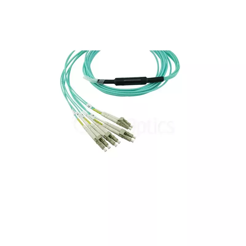 Šviesolaidinis kabelis BlueOptics CBL-MPO12-4LC-OM3-1M-BO MPO 4x LC/LC 1m