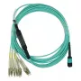 Šviesolaidinis kabelis BlueOptics CBL-MPO12-4LC-OM3-1M-BO MPO 4x LC/LC 1m