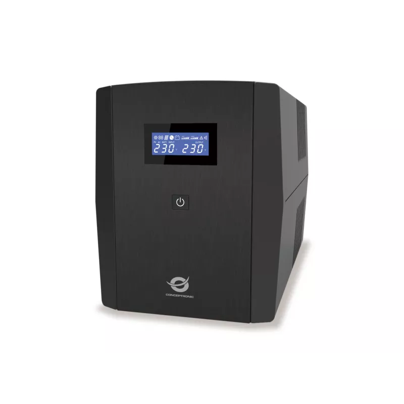 Conceptronic ZEUS04G 2200VA 1320W UPS, UK lizdas x 4, HID USB, RJ45 įėjimas/išėjimas, AVR